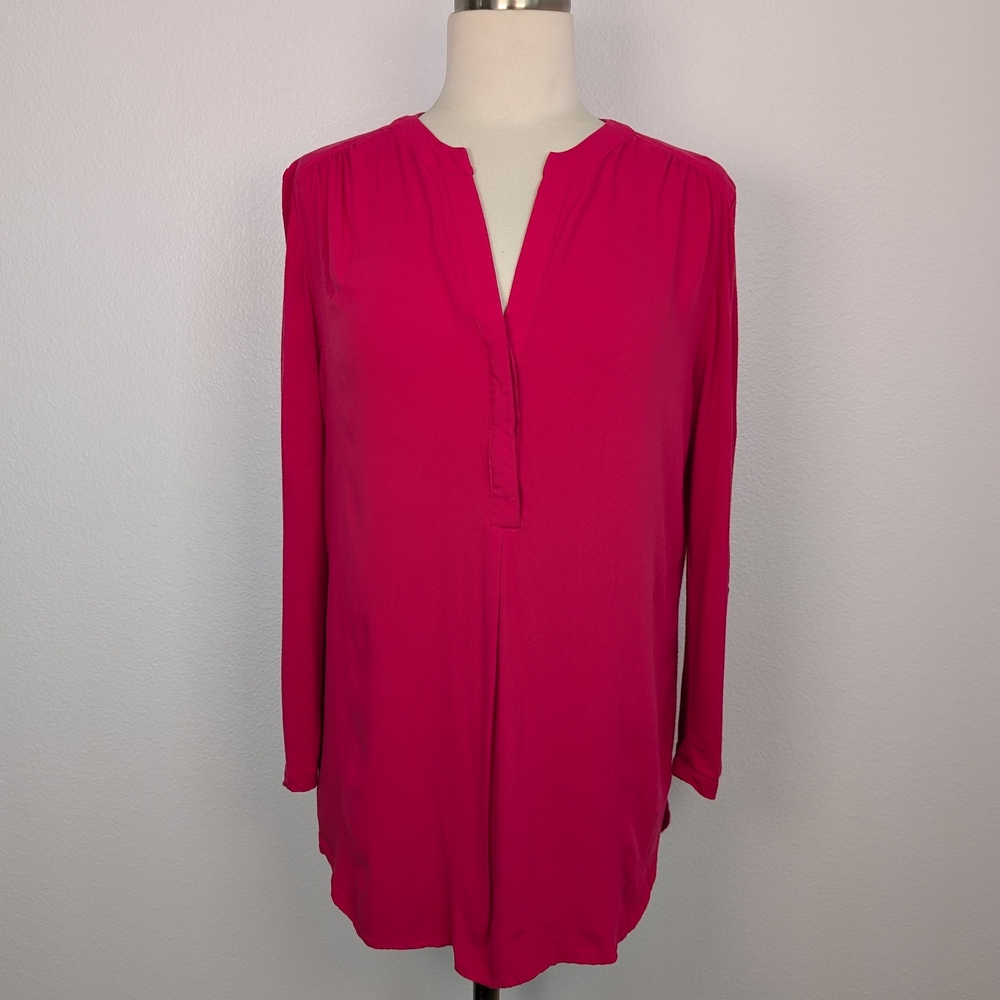 Pleione Vibrant Pink 3/4 Sleeve Blouse
